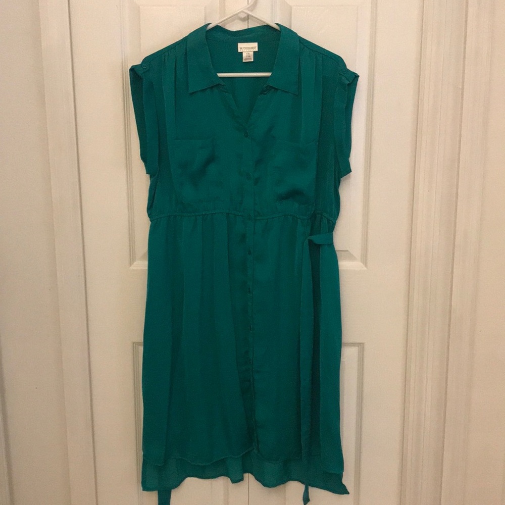 Green Motherhood Maternity Dress